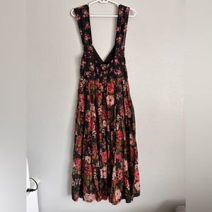 FP Black Floral Dress